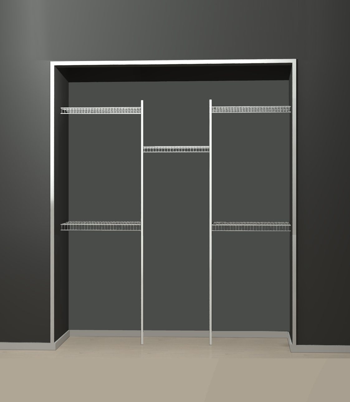 Oxygene Series - Wire 2. Fits wardrobes 1500-2400.