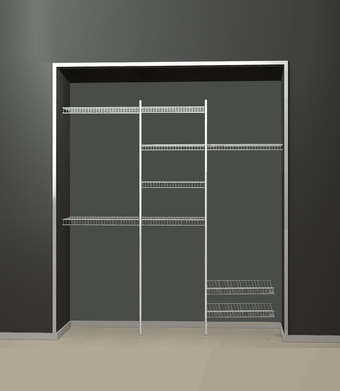 Oxygene Series - Wire 3. Fits wardrobes 1200-2400.