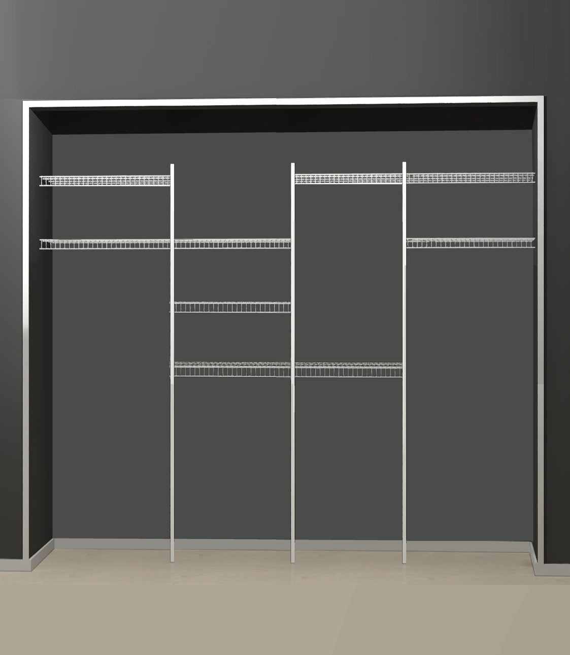 Oxygene Series - Wire 6. Fits wardrobes 1500-2400.