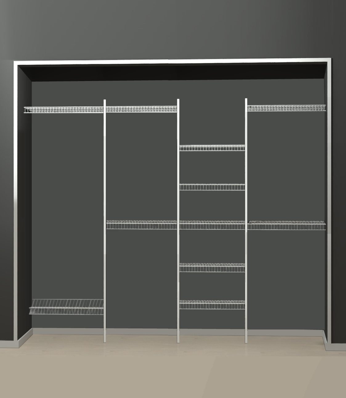 Oxygene Series - Wire 7. Fits wardrobes 1500-2400.