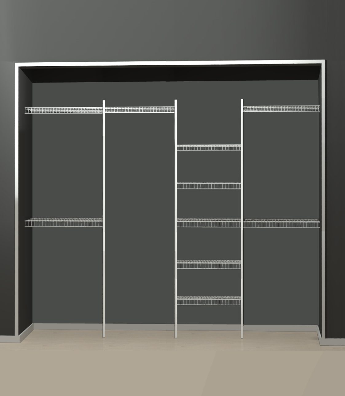 Oxygene Series - Wire 8. Fits wardrobes 1500-2400.