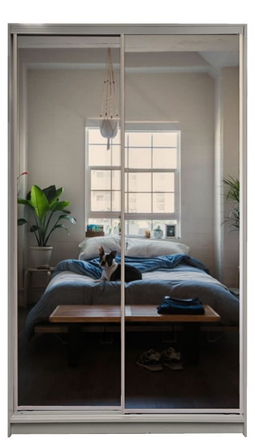 Maxi Premium Wardrobe - Doors Closed Mirror - Metro Doors