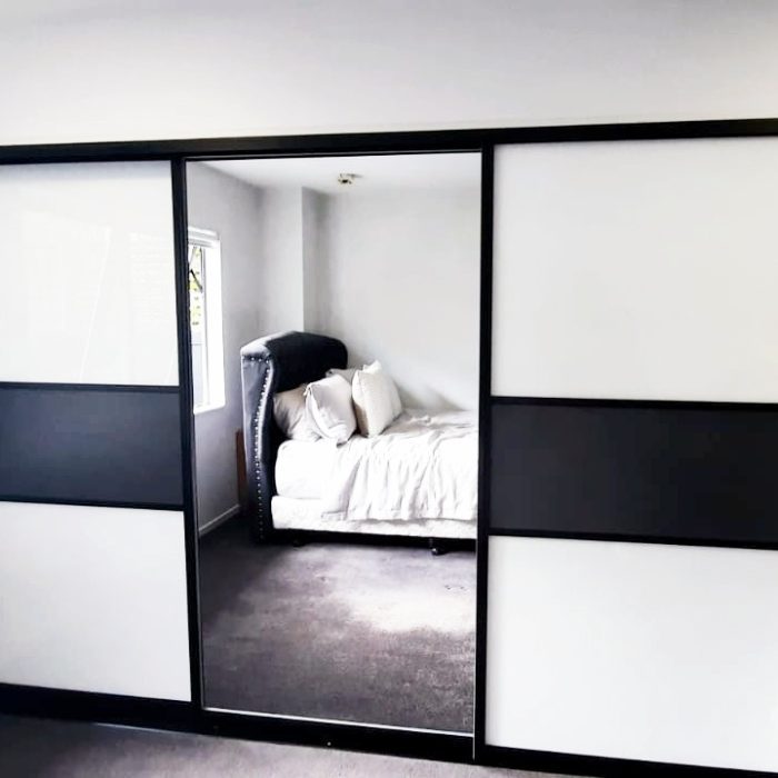 Sectional Black Framed Doors