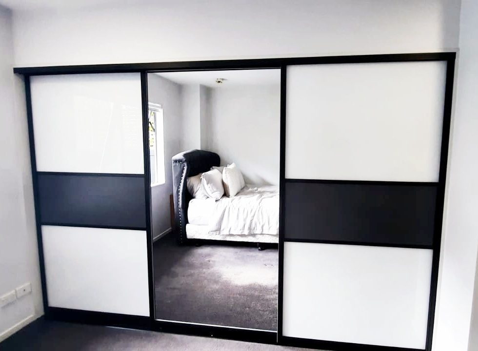 Sectional Black Framed Doors