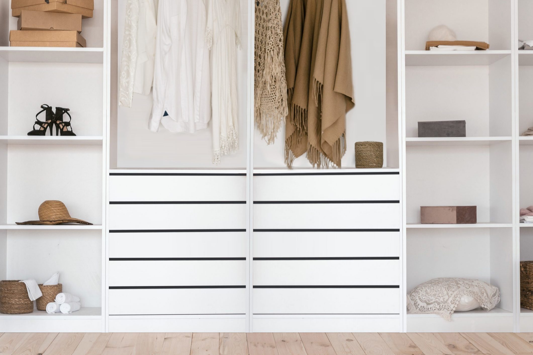 Wardrobe organiser shelves discount