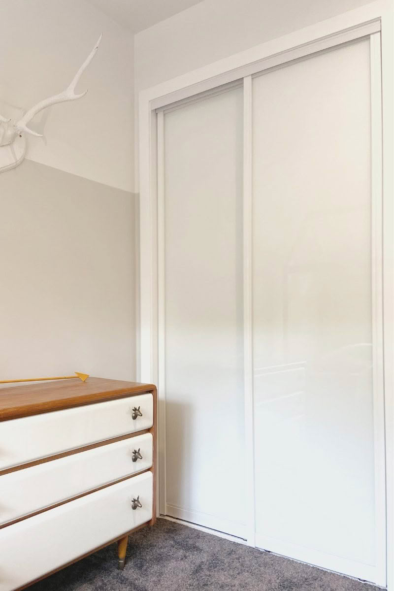 Silent sliding Doors white mirror gallery 6